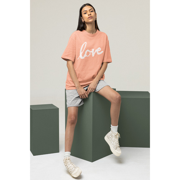 Show Your Love Tee in Multiple Colors Short Sleeve Crewneck Tshirt - Picture 6 of 7